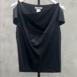 Chloe Charcoal Off-Shoulder Top